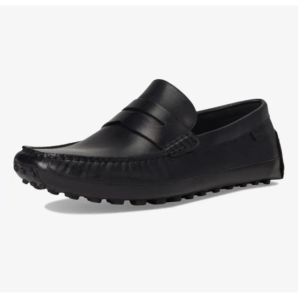 Cole Haan Men's Hall Grand Penny Driver Black Leather Size 9.5M C41767 NEW! $130